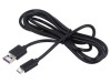 Cablu USB 2.0 A la C 1,5m 60W 3A negru PVC
