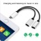 Spliter audio iPhone mufa lightning iPhone 7 8 Plus X XR XS Charging + Audio