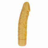 Vibrator Realist Gold Dicker 7 Moduri Vibratii Silicon 20 cm, Toy Joy