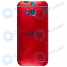 Capac baterie roșu pentru HTC One M8