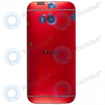 Capac baterie roșu pentru HTC One M8 foto