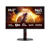 Monitor Gaming AOC Q27G4ZDR, 26.5 , 2560 x 1440 pixeli, Black, Red, 3 ani Garantie