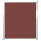 Cumpara ieftin Copertina laterala retractabila de terasa, maro, 160x300 cm