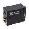 Adaptor Audio Digital Toslink la Analog RCA, Generic, Convertor Semnal Optic Stereo, 2x RCA Mama-Mama
