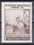 Ungaria 1969 - Al 22-lea Congres Internațional de Istoria Artei - Rembrandt, Grafică, MNH