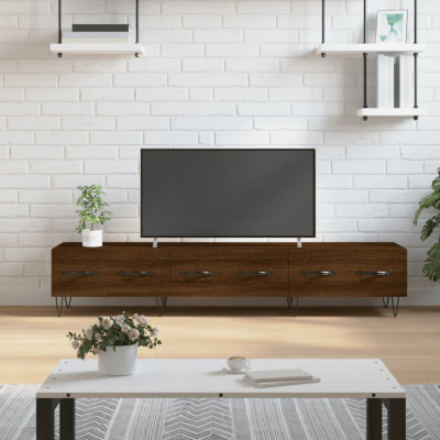 Dulap TV, stejar maro, 150x36x30 cm, lemn prelucrat foto