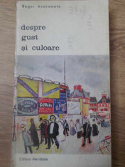 DESPRE GUST SI CULOARE - ROGER AVERMAETE foto