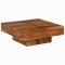 Gossi masuta de cafea, 80x80x30 cm, lemn masiv de acacia