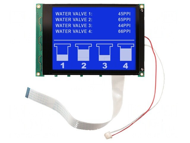 Afişaj grafic LCD albastru 320x240 mm