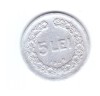 Moneda 5 lei 1949, stare relativ buna, curata, Aluminiu