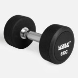 Gantera 6 kg cu maner confortabil si capete din cauciuc, CMCLASS
