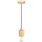 PENDUL TAVAN SOCLU E27 LEMN - VIOLET