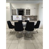 Set luxury masa + 6 scaune