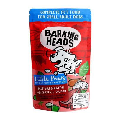 Barking Heads Little Paws Beef Chicken Salmon 150 g foto