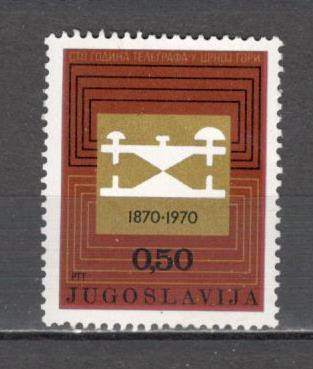 Iugoslavia.1970 100 ani telegrafia in Muntenegru SI.303 foto