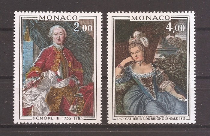 Monaco 1975 - Tablouri - Prinți și Prințese de Monaco, MNH