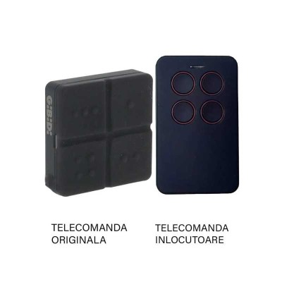 Telecomanda poarta garaj de 2 si 4 canale cod saritor 433.92MHz Gibidi AU 3000 E Domino compatibila cu originalul (819) foto
