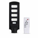 Cumpara ieftin Lampa solara stradala 100W, senzor miscare, lumina alb rece 6500K, 3 moduri iluminare, telecomanda, aluminiu