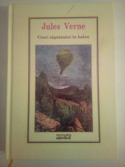 Biblioteca Adevarul - Cinci saptamani in balon, Jules Verne foto