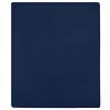 Cearșaf de pat cu elastic, 2 buc, bleumarin, 140x200 cm, bumbac