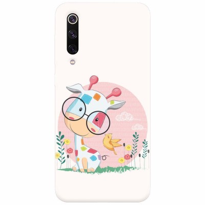 Husa silicon pentru Xiaomi Mi 9, Baby Giraffe foto