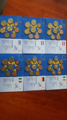 SET EURO 8 monezi 2002 6 seturi, 6 ?ari foto