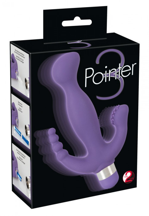 Vibrator 3 Capete pentru Clitoris,Anus si Punctul G, 5 Viteze