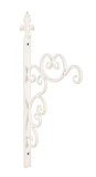 Set 2 suporturi ghivece flori fier alb Emily 21x42 cm