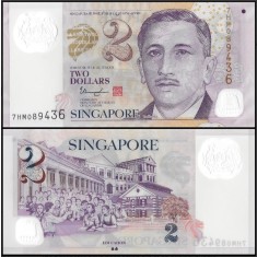 Singapore 2022 - 2 dollars, necirculata