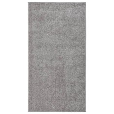 vidaXL Covor cu fire scurte, gri, 80x150 cm