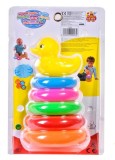 Set jucarie de sortat forme Mark.B7 Piramida, 6 inele de plastic