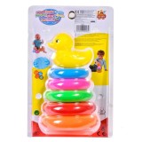 Set jucarie de sortat forme Mark.B7 Piramida, 6 inele de plastic