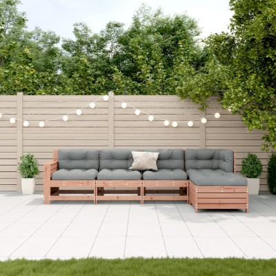 vidaXL Set mobilier de grădină cu perne, 5 piese, lemn masiv douglas 3250834 foto
