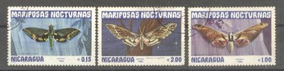 Nicaragua 1983 Butterflies, used, fault AE.334 foto