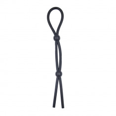 Inel penis Adjustable 2 Balls Black