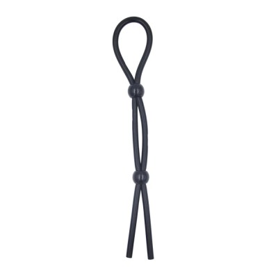 Inel penis Adjustable 2 Balls Black foto