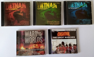 Muzica 5 x 5 Vietnam Generation CD1,CD2, CD3; War of Wolds; The Great Marches 3 foto