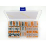 Set 46 bucati Conectori rapizi pentru conductori electrici, E-LOCKS, cu levier, 2, 3, 4 si 5 pini, plastic