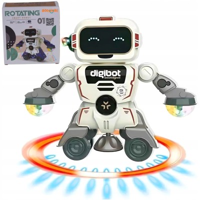 Robot interactiv care dansează pe muzică și jucărie interactivă cu lumini LED foto