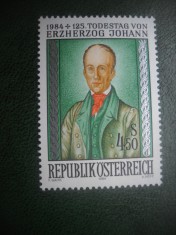 HOPCT TIMBRE MNH 747 ARHIDUCELE JOHANN 1984 -1 VAL AUSTRIA