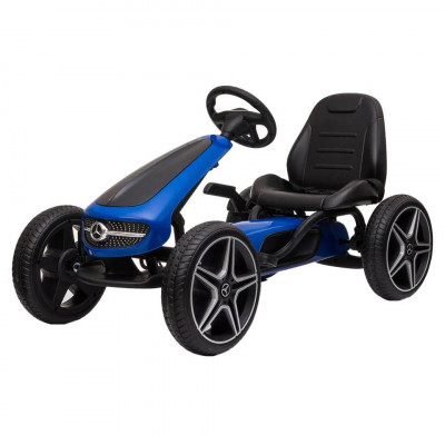 Kart cu pedale pentru copii Mercedes Benz albastru foto