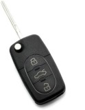 Audi - Carcasa cheie tip briceag cu 3 butoane - baterie 2032 - CARGUARD
