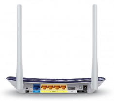 Router wireless tp-link archer c20 1xwan 10/100 4xlan 10/100 3 anteneexterne dual-band ac750 (433/300mbps) buton foto