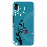 Husa silicon pentru Apple Iphone XR, Blue Butterfly