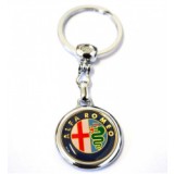 Breloc Premium metal inoxidabil compatibil Alfa Romeo multicolor