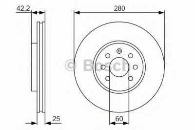 Disc frana OPEL ASTRA H Combi (L35) (2004 - 2016) BOSCH 0 986 479 S55 foto