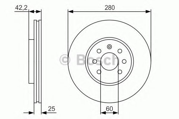 Disc frana OPEL ASTRA H Combi (L35) (2004 - 2016) BOSCH 0 986 479 S55