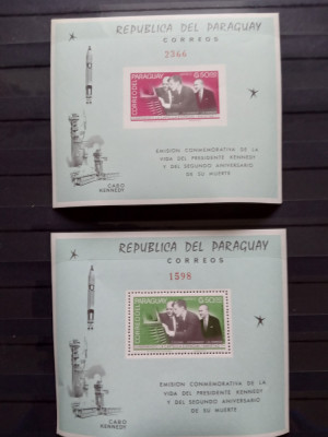 PARAGUAY, SPACE KENNEDY - COLIȚĂ PERF./IMPERF. MNH foto