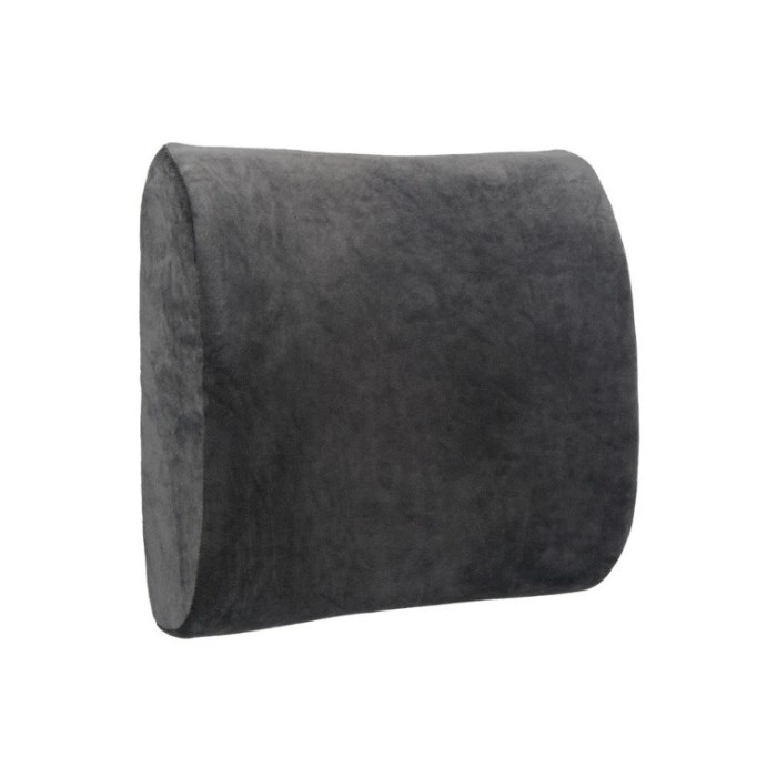 Perna Anatomica MDM spate - Suport Lombar, Elimina Durerile, Spuma cu Memorie, Gri, 30x32 cm