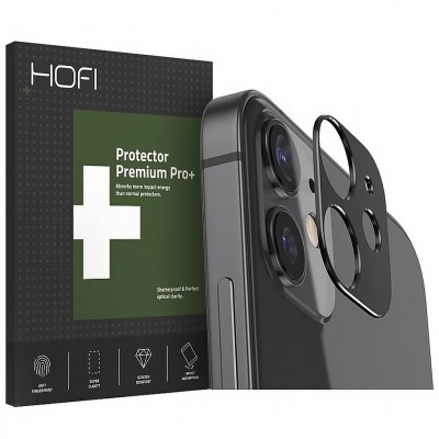 Rama Protectie HOFI Camera spate pentru Apple iPhone 12, Neagra foto